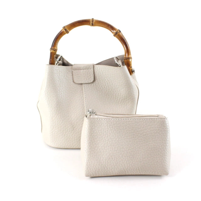 Claire Bamboo Top Handle Crossbody