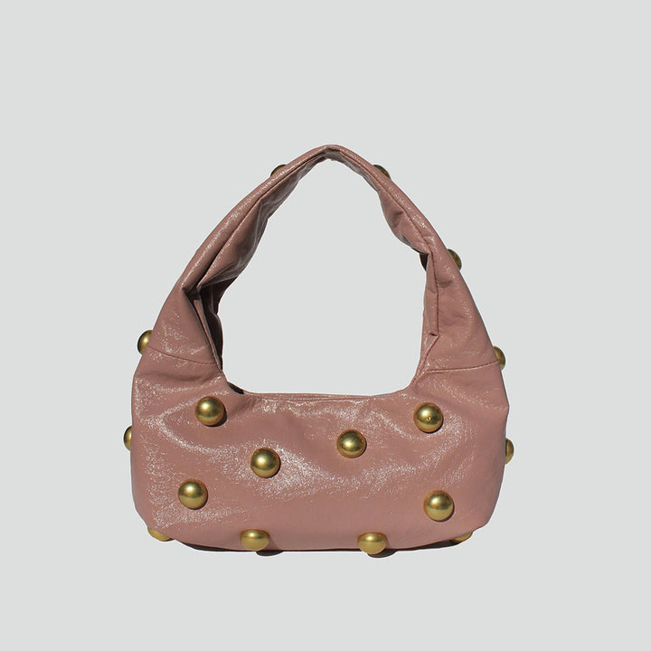 Ariella Studded Tote in Rose