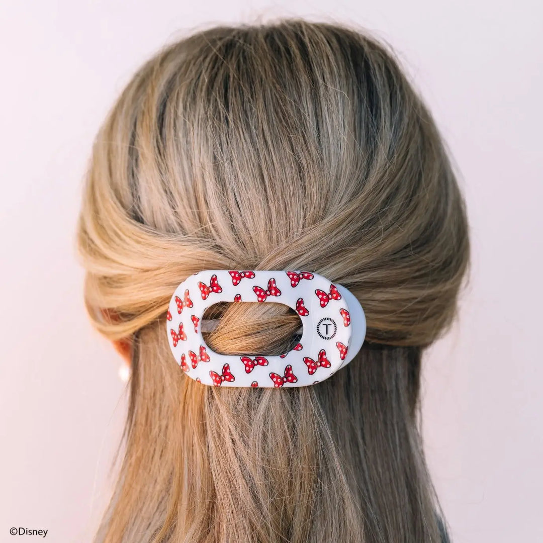 Teleties Minnie Mouse Bows Flat Round Clip, Medium