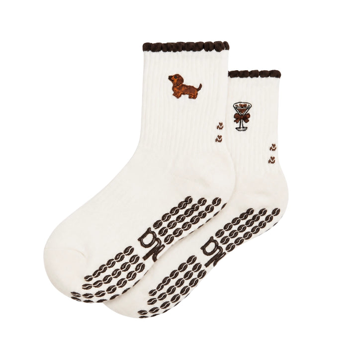 Weenie & Espresso Martini Grip Socks