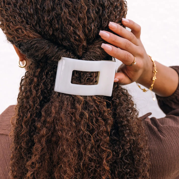 Teleties Rectangle Flat Clip, MEDIUM