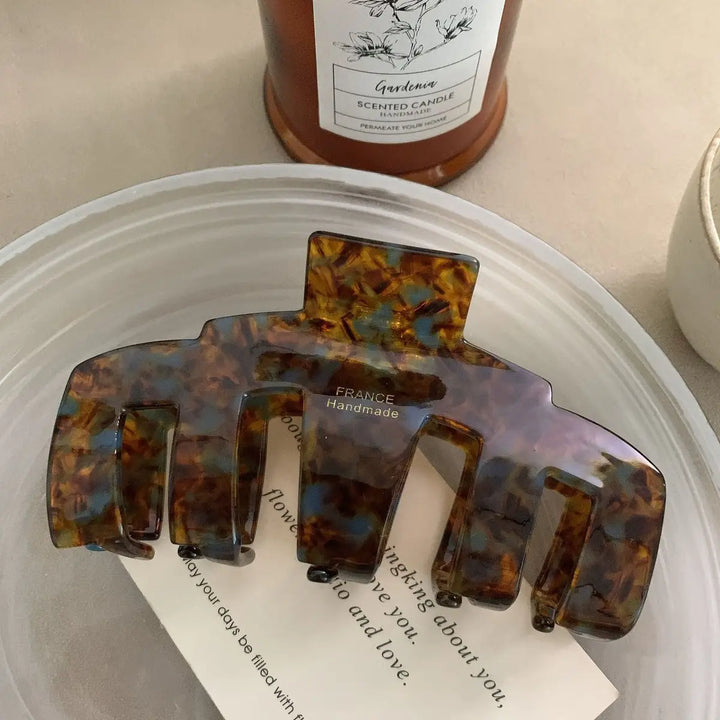 Large Marbled Hair Claw Clip
