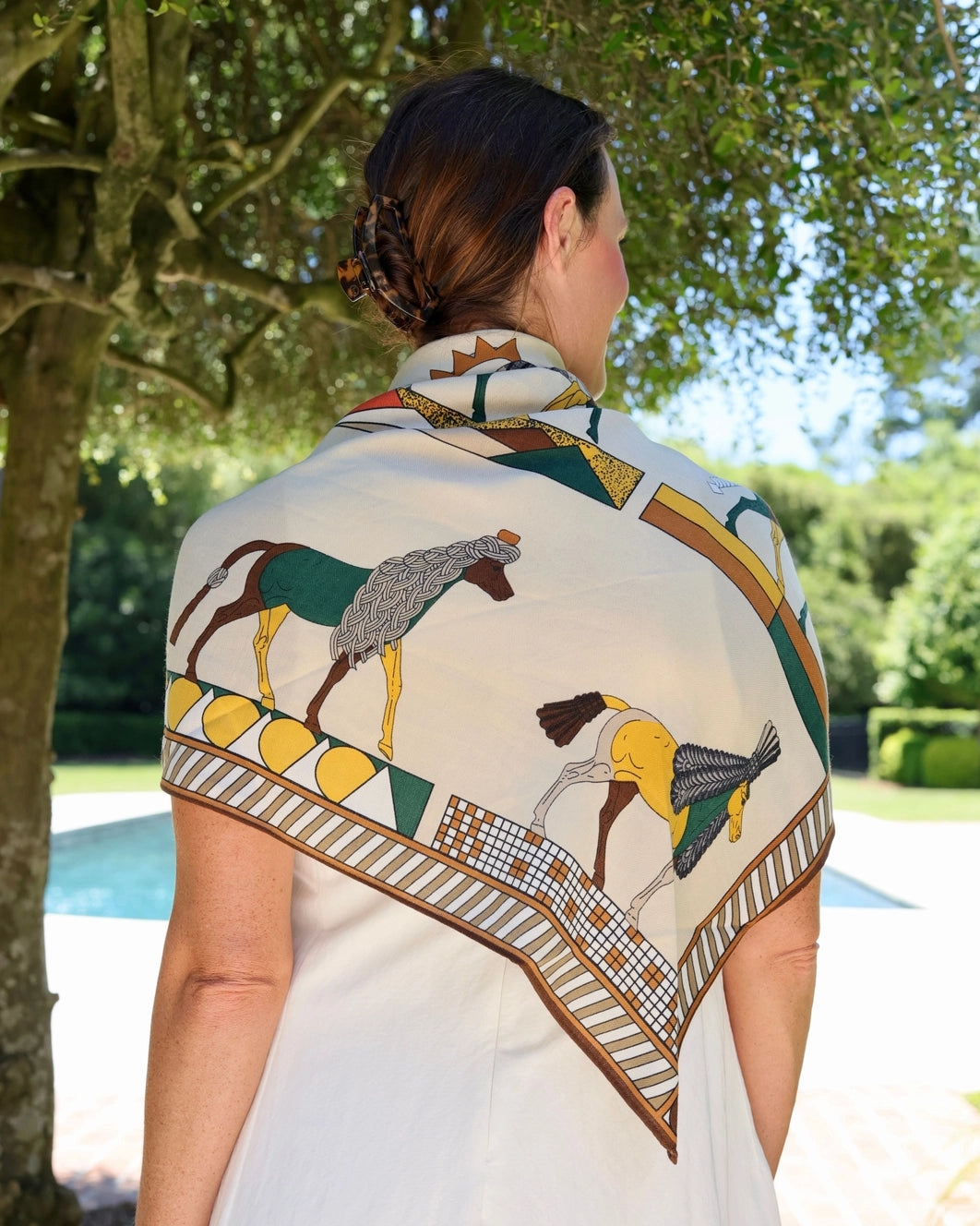 Horse Print Scarf / Shawl