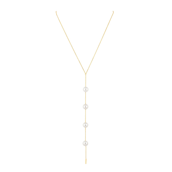 Sahira Cindy Pearl Lariat Necklace