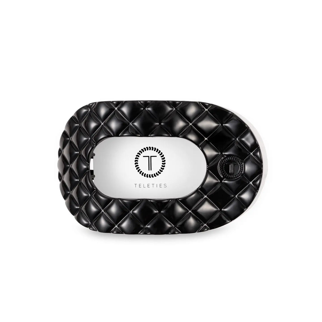 Teleties Quilted Flat Round Clip, MEDIUM