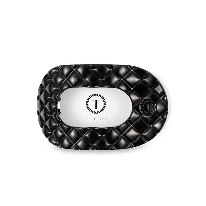 Teleties Quilted Flat Round Clip, MEDIUM