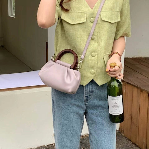 Wendy Wood Handle Crossbody