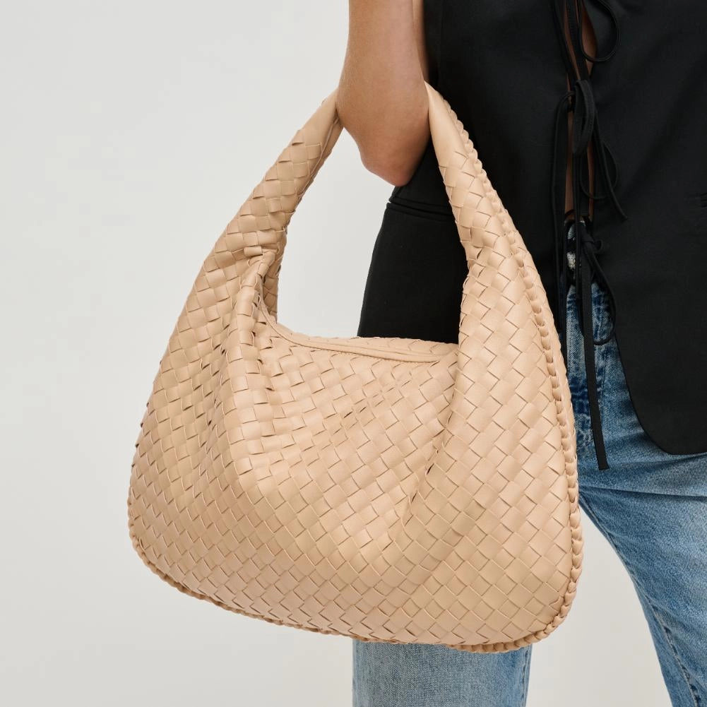 Victoria Woven Hobo Handbag