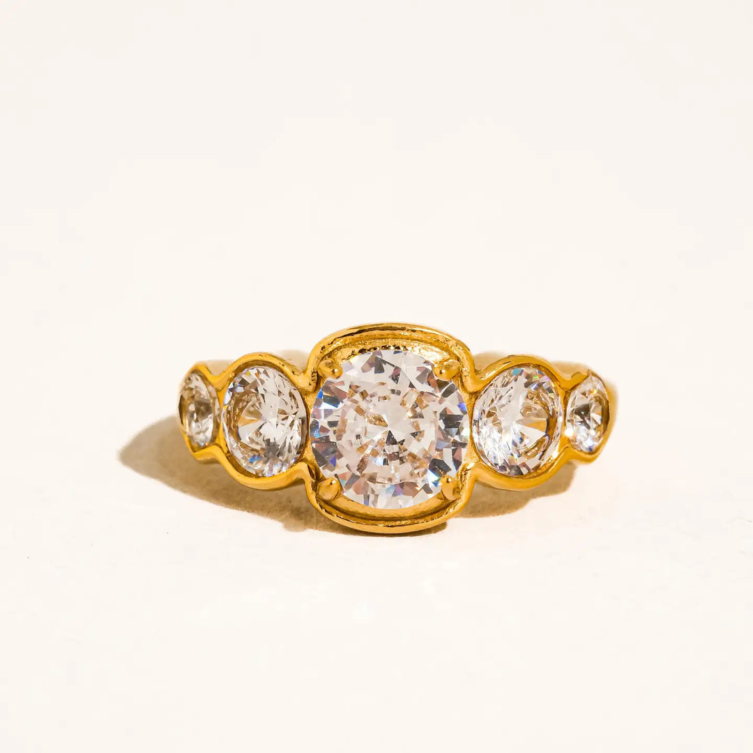 Irid Cz Statement Ring