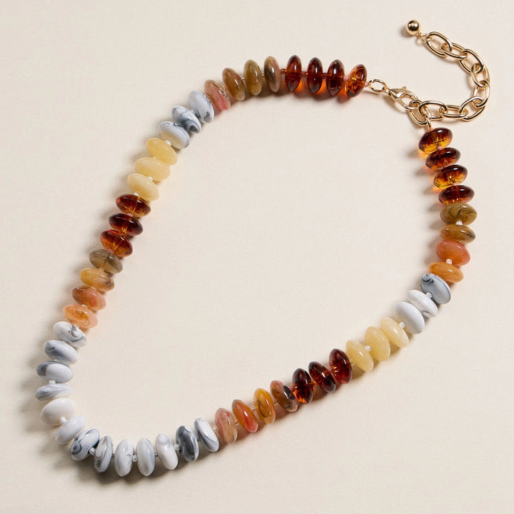 Ombre Resin Bead Necklace