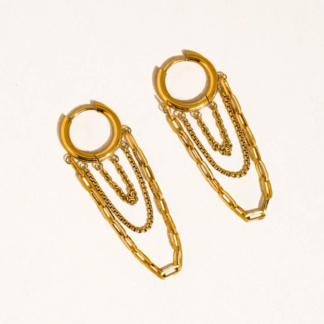 Vianne Multi Chain Drop Earrings