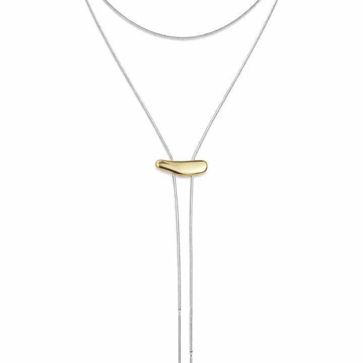 Sahira Two Tone Bolo Necklace