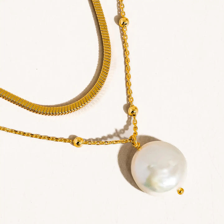 Bindi Layered Pearl Necklace