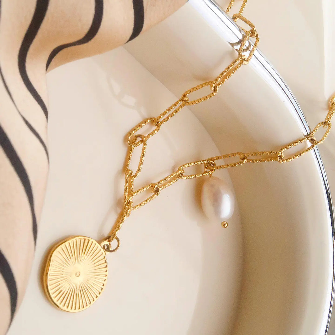 Isaline Coin Chain Necklace