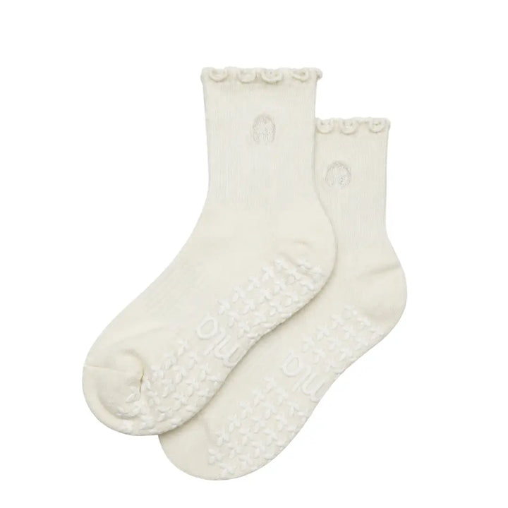 Oat Milk Grip Socks