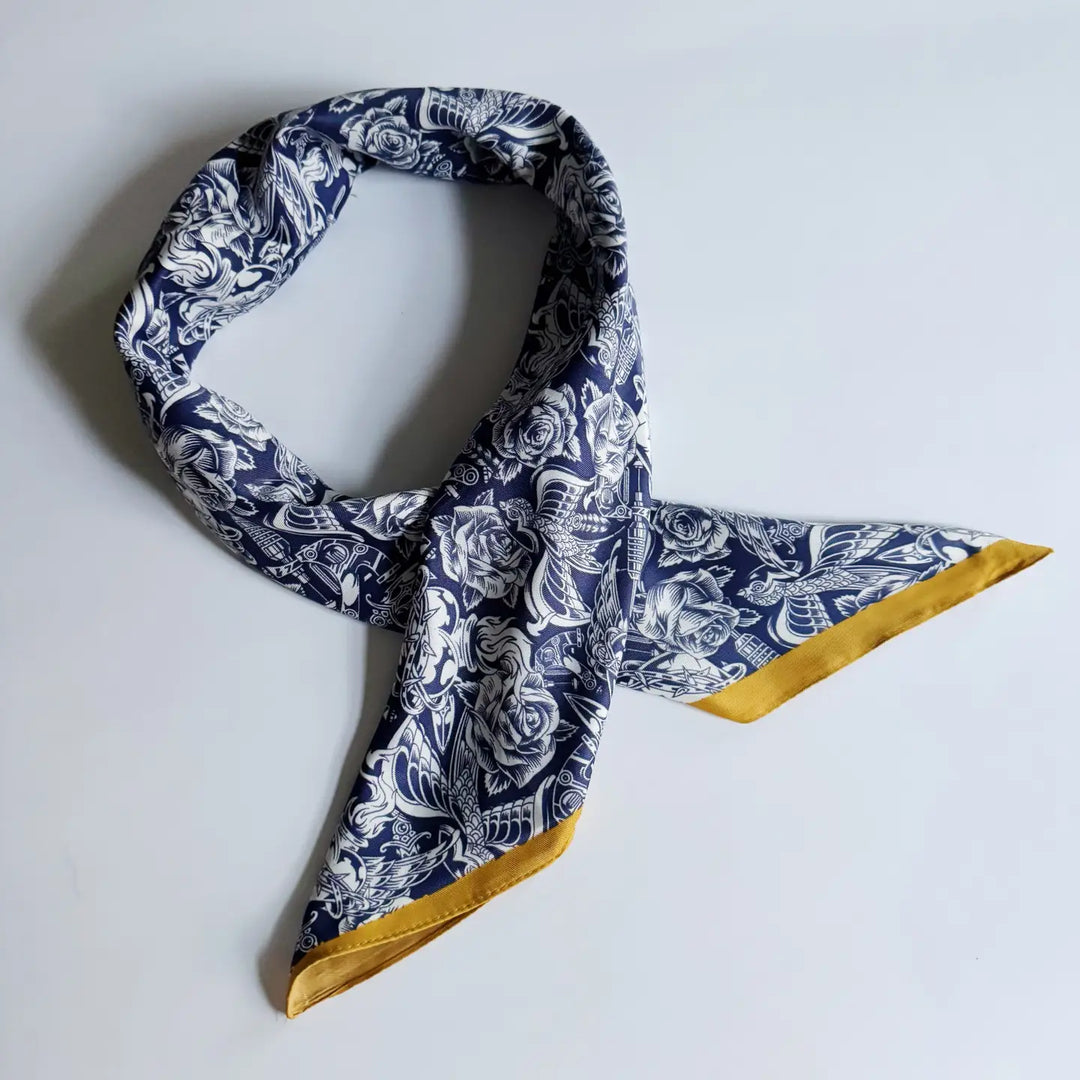 Rock N Rose Satin Scarf