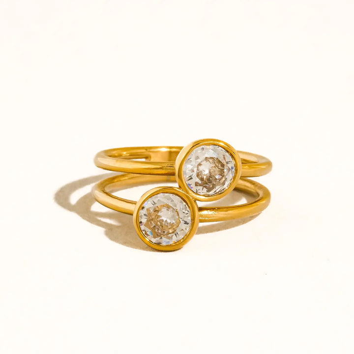 Hollis Double Cz Ring