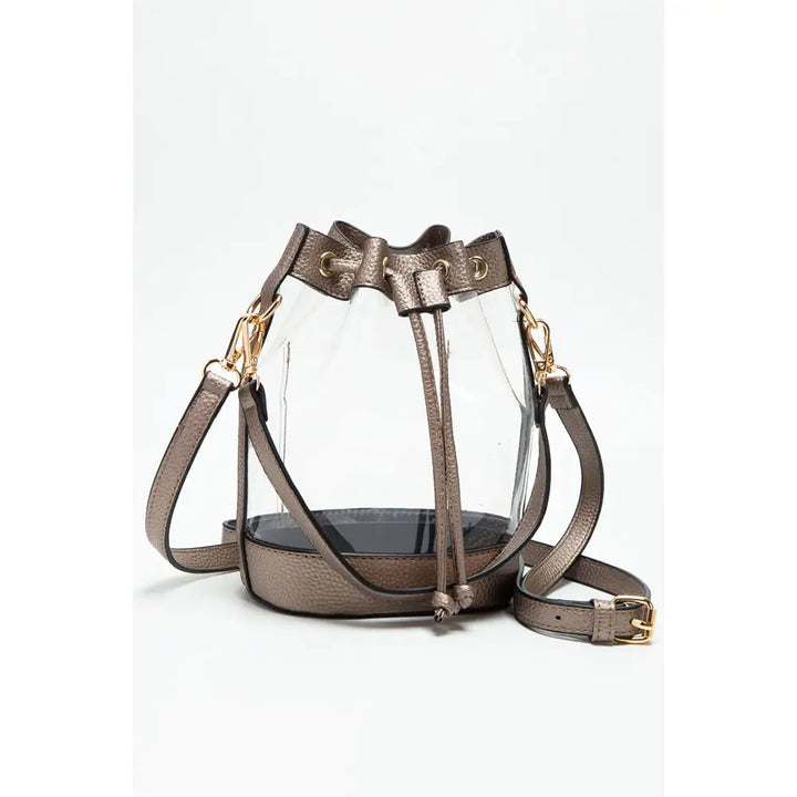 Clear Stadium Crossbody Bucket Bag