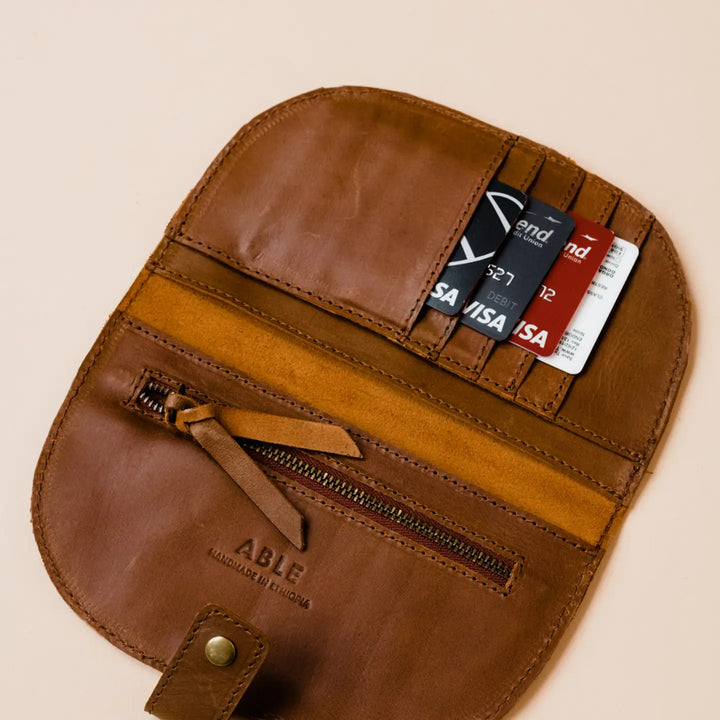 Able Marisol Wallet in Whiskey