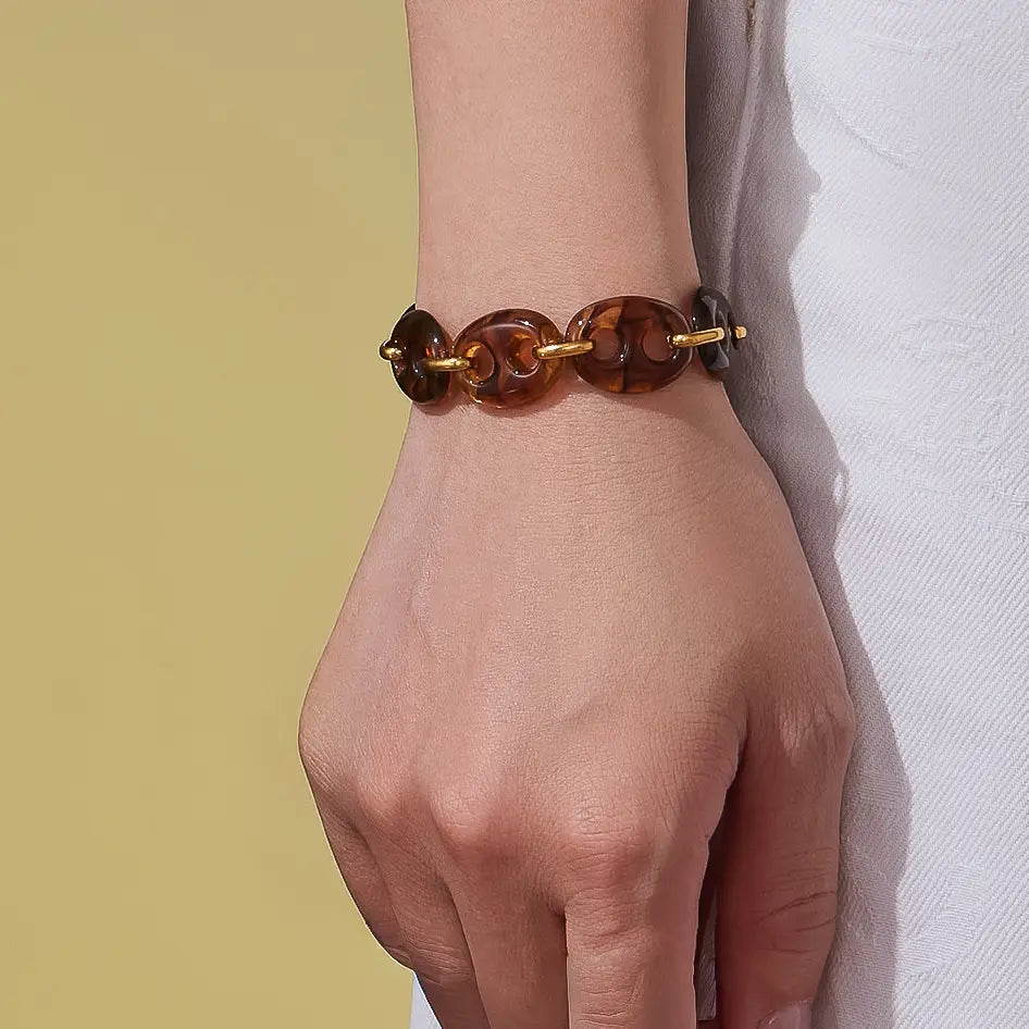Acacia Resin Link Bracelet