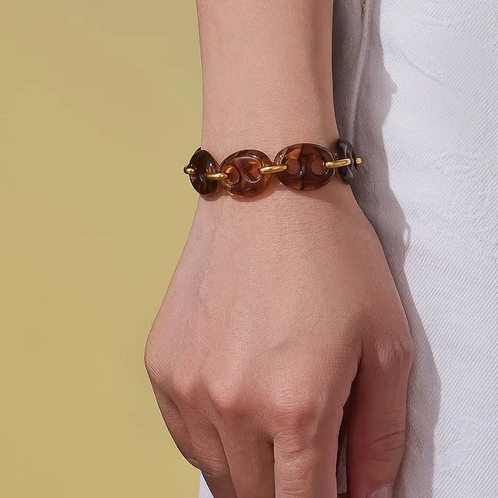 Acacia Resin Link Bracelet