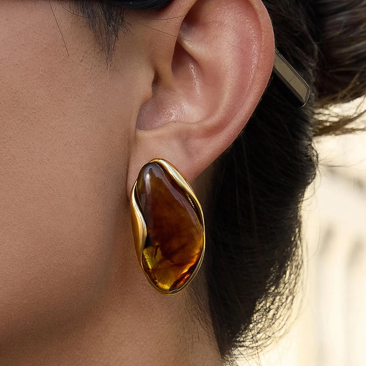 Maélie Resin Drop Earrings