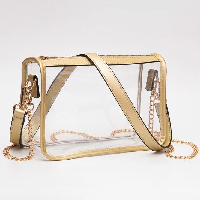 Clear Rectangle Stadium Crossbody Bag