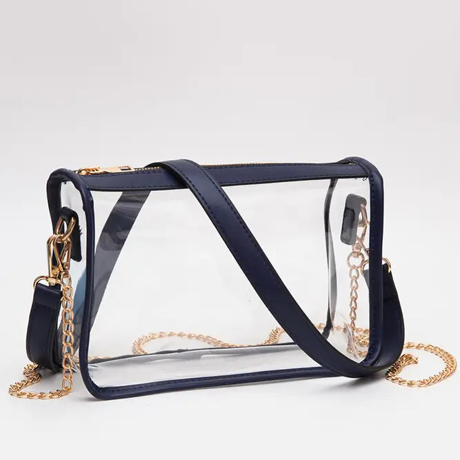 Clear Rectangle Stadium Crossbody Bag