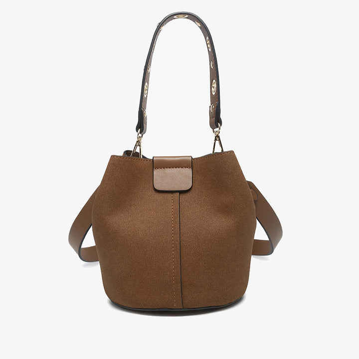 Farrah Suede Bucket Bag