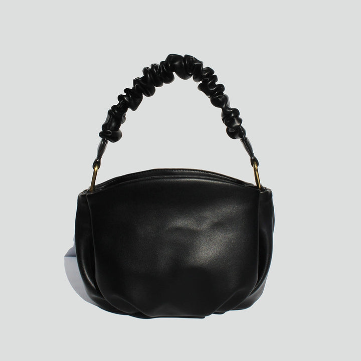 Anastasia Ruched Mini Bag in Black