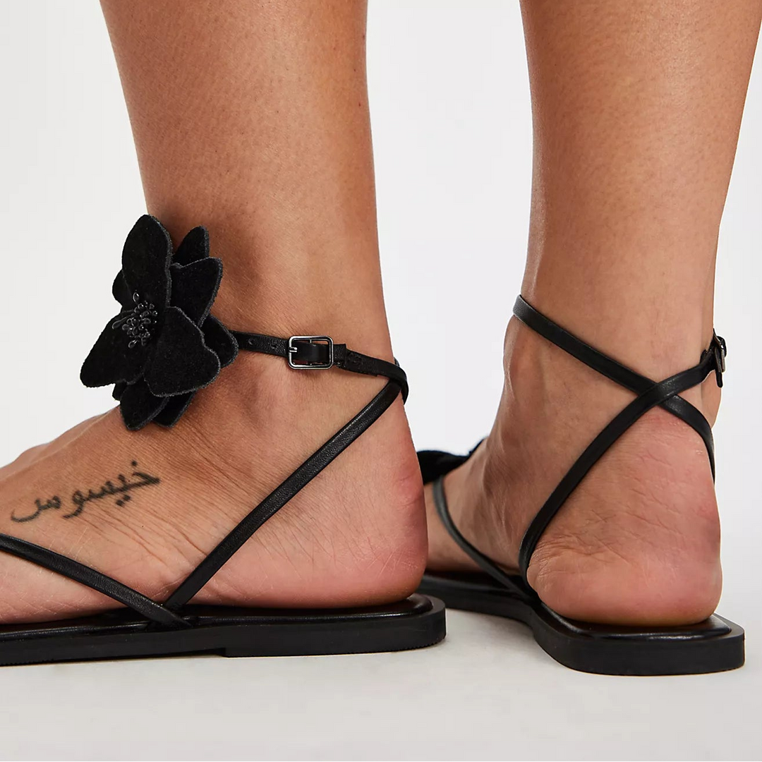 Free People Mismatch Magnolia Sandals, Black