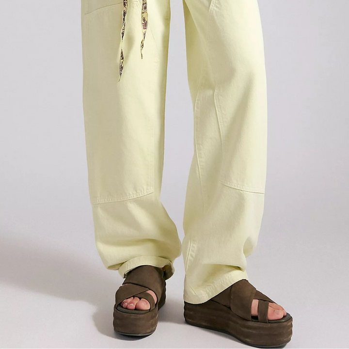 Free People Wanderbay Flatform Sandals in Olive