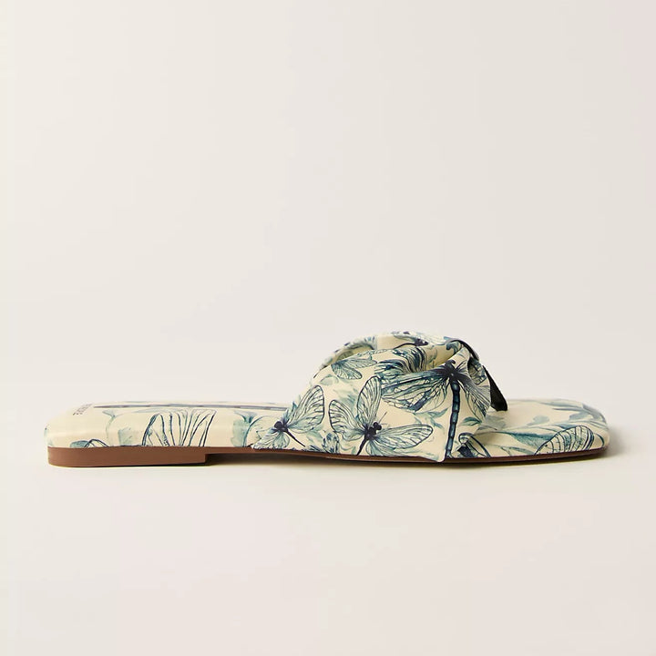 Free People Tia Ruched Printed Sandals