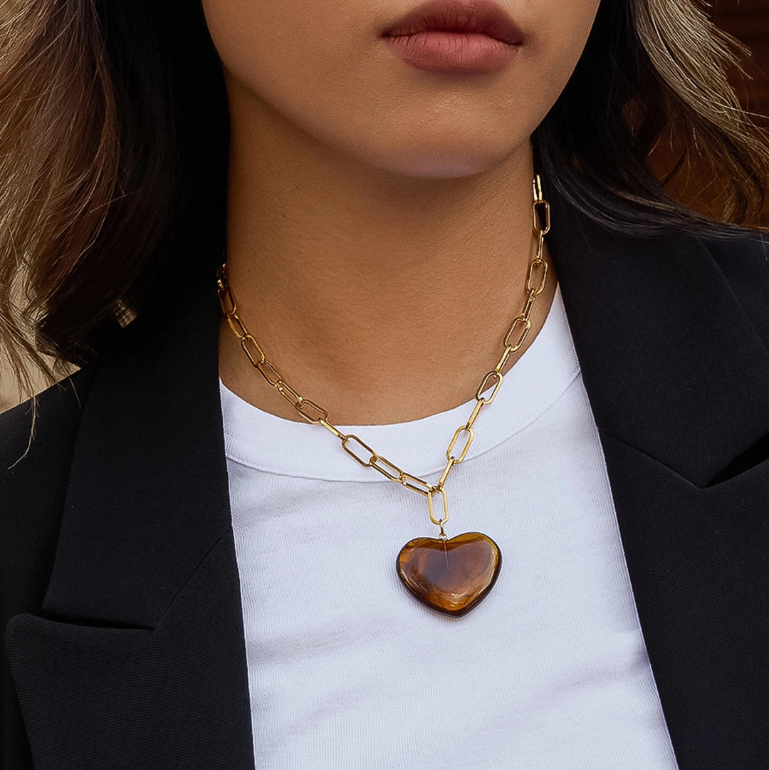 Rouelle Heart Chain Necklace