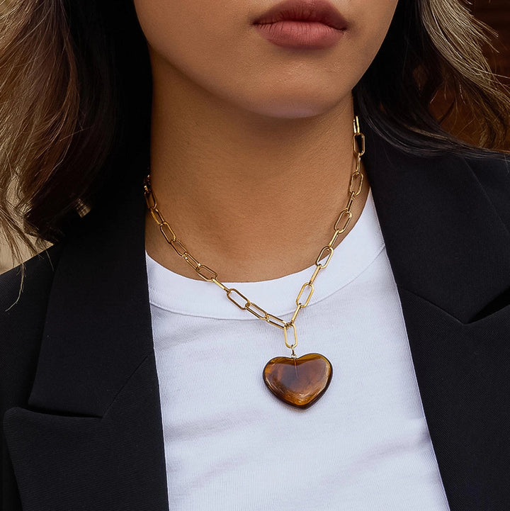 Rouelle Heart Chain Necklace