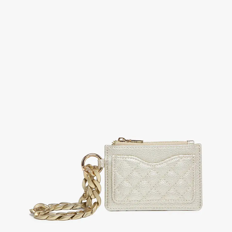 Rhodes Quilted Wallet w/ Chain Bangle