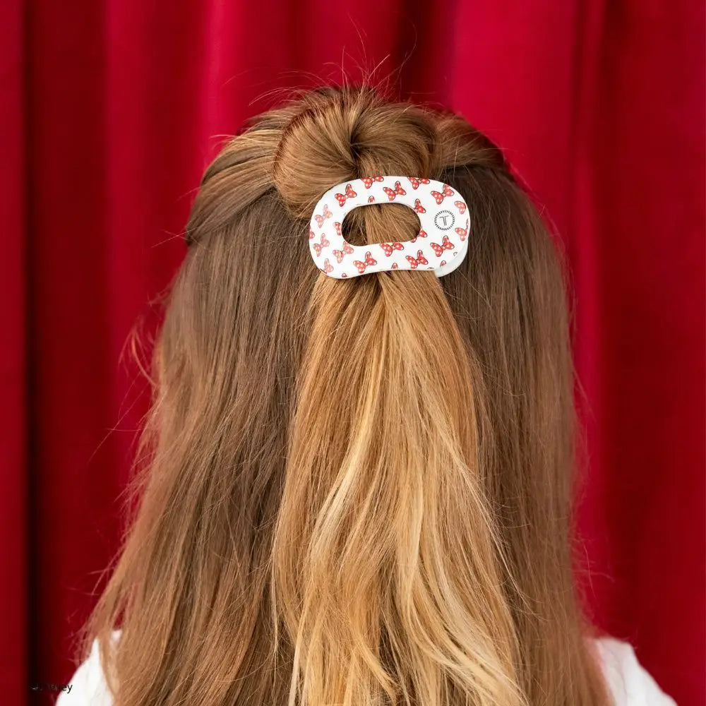 Teleties Minnie Mouse Bows Flat Round Clip, Tiny