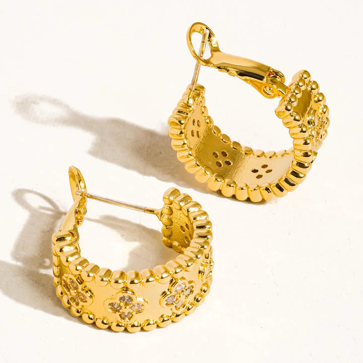 Ismaël Floral Hoop Earring