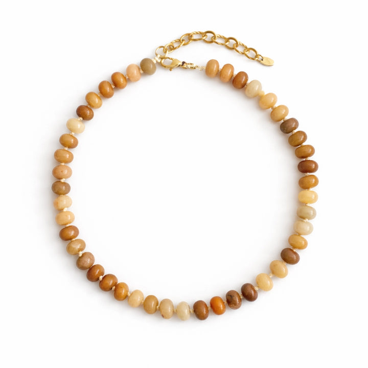 Refined Stone Bead Necklace