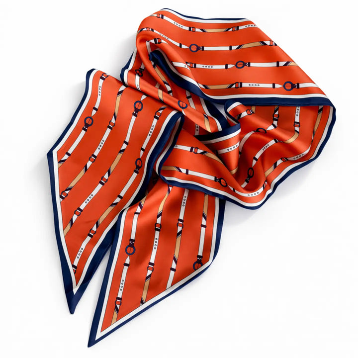 Saddle Stripe Jumbo Twilly Scarf