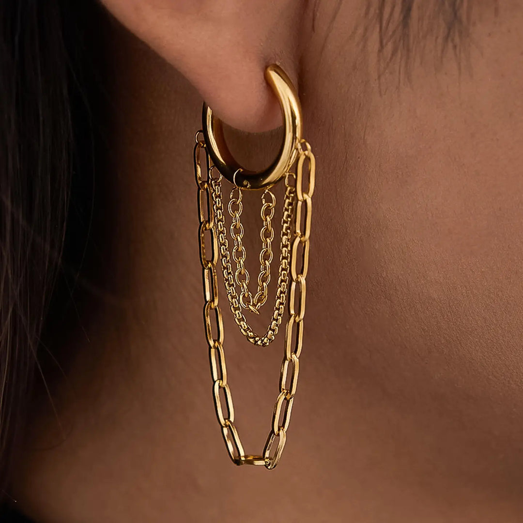 Vianne Multi Chain Drop Earrings