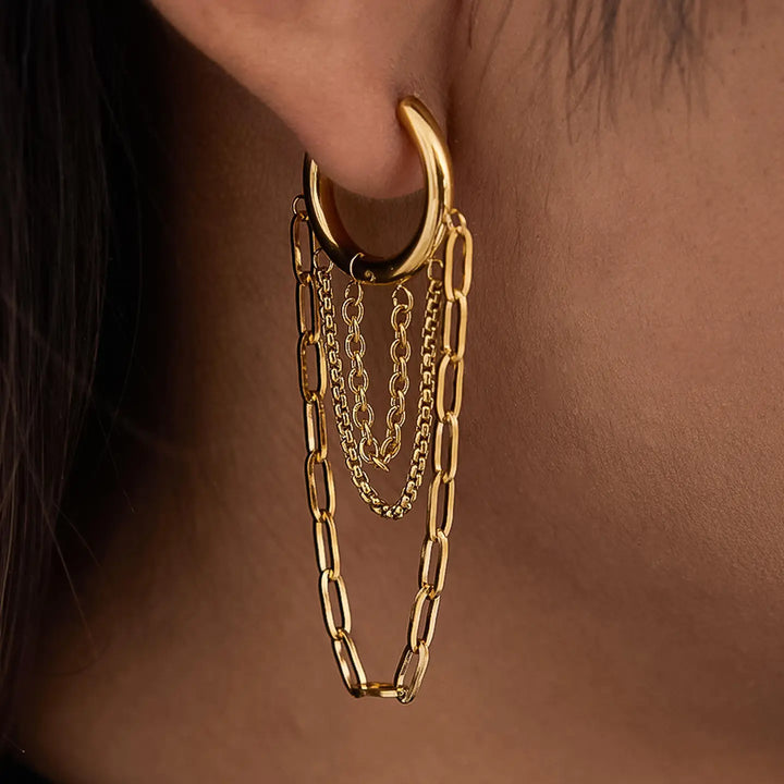 Vianne Multi Chain Drop Earrings