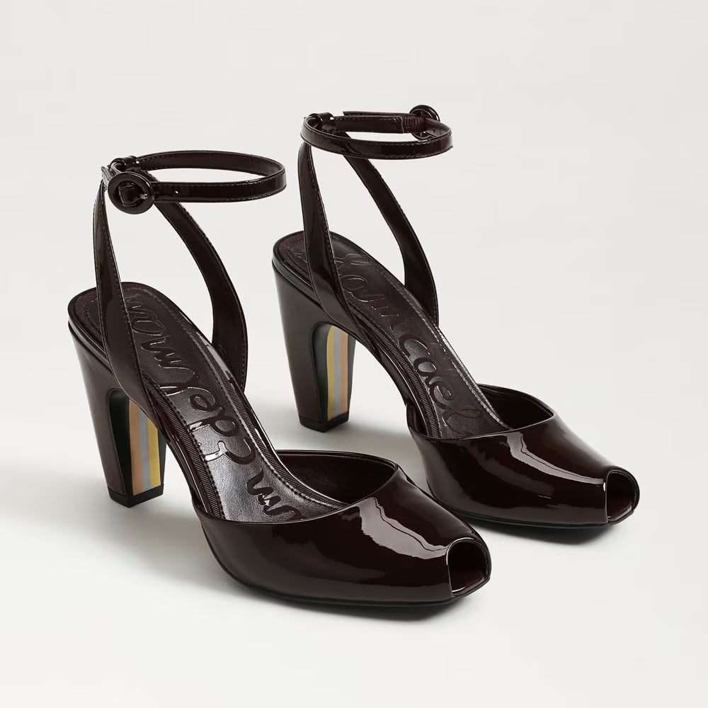 Sam Edelman Wrenna Pump in Chocolate Patent