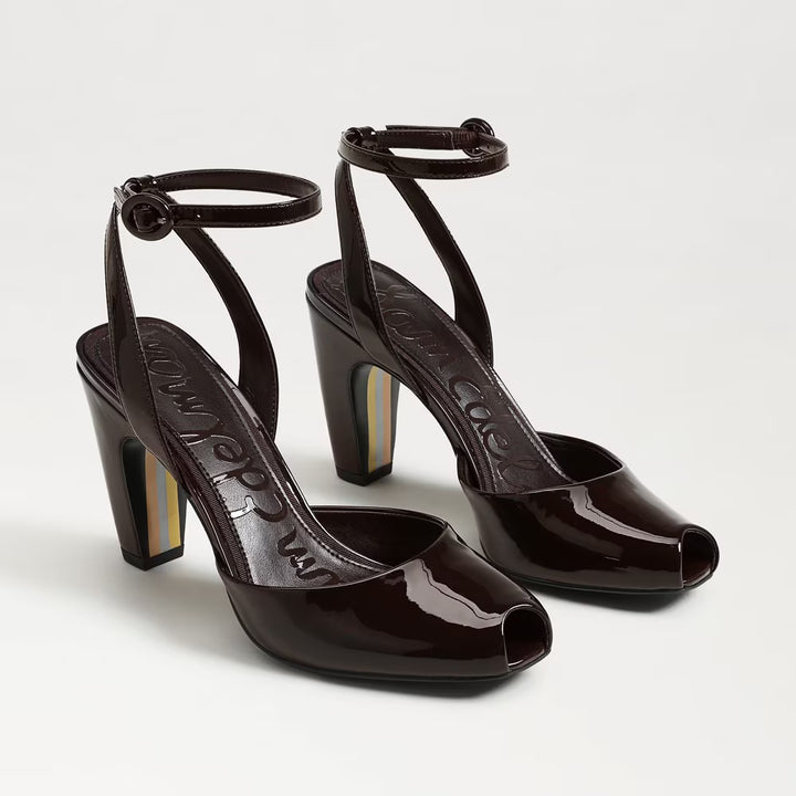 Sam Edelman Wrenna Pump in Chocolate Patent