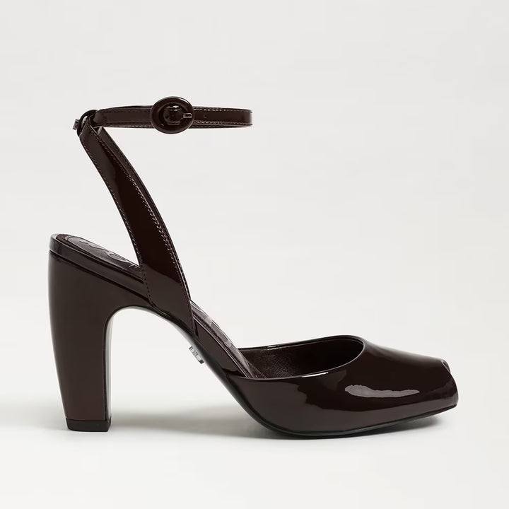 Sam Edelman Wrenna Pump in Chocolate Patent