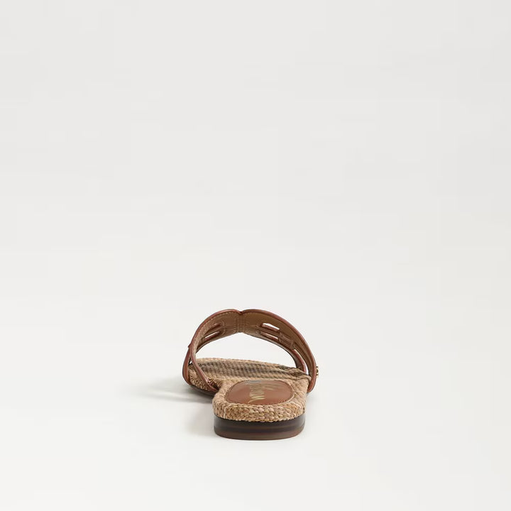 Sam Edelman Bay Sandal in Tan Faux Raffia