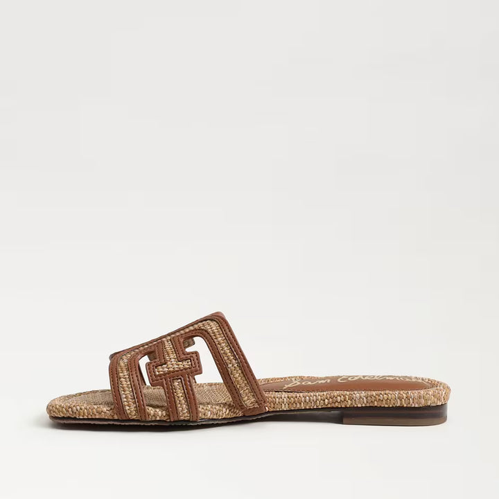Sam Edelman Bay Sandal in Tan Faux Raffia