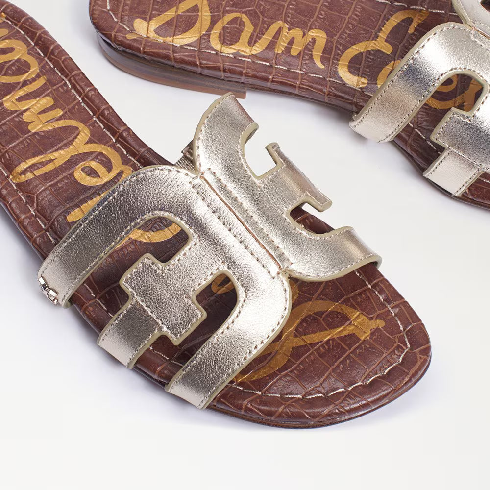 Sam Edelman Bay Sandal in Gold Leather