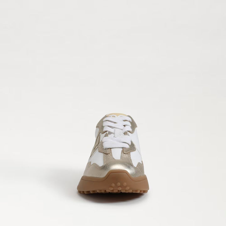 Sam Edelman Langley Sneaker in White/Gold