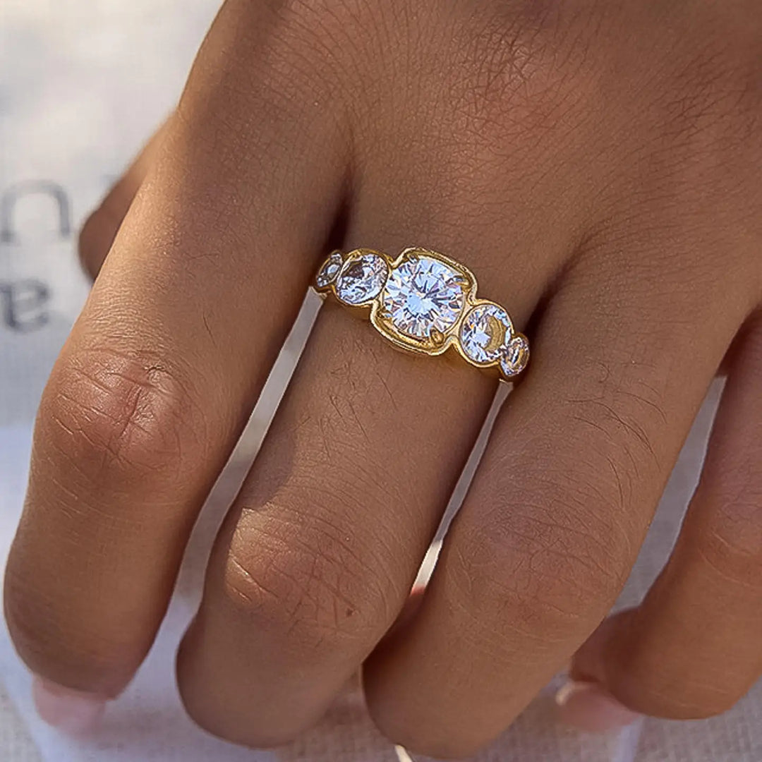 Irid Cz Statement Ring